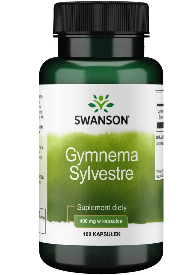 Swanson - Liść Gymnema Sylvestre, 400mg, 100 kapsułek
