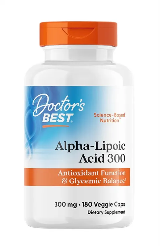 Doctor's Best - Kwas Alfa Liponowy, 300mg, 180 vkaps