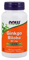 NOW Foods - Ginkgo Biloba, Ginkgo Biloba, 60mg, 120 vkaps