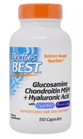 ﻿Doctor's Best - Glukozamina, Chondroityna, MSM + Kwas Hialuronowy, 150 kapsułek
