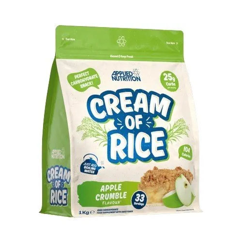 Applied Nutrition - Kleik Ryżowy, Cream of Rice, Apple Crumble, Proszek, 1000g