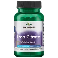 Swanson - Iron Citrate, 25mg, 60 vkaps