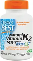 ﻿Doctor's Best - Witamina K2 MK7 + MenaQ7, 100mcg, 60 vkaps