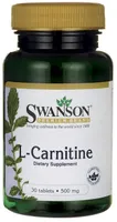 Swanson - L-Karnityna, 500mg, 30 tabletek