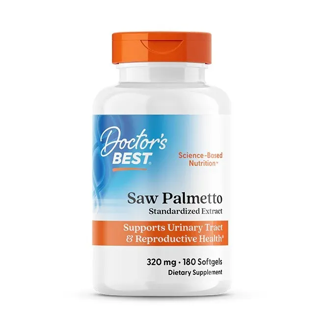 Doctor's Best - Saw Palmetto, Palma Sabałowa, 320mg, 180 kapsułek miękkich