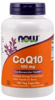 NOW Foods - Coenzyme Q10 + Jagoda Hawthorn, 100mg, 180 capsules