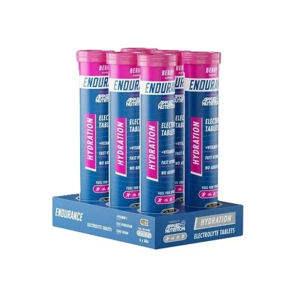 Applied Nutrition - Elektrolity, Endurance Hydration, Jagodowe, 6 x 20 tabletek musujących