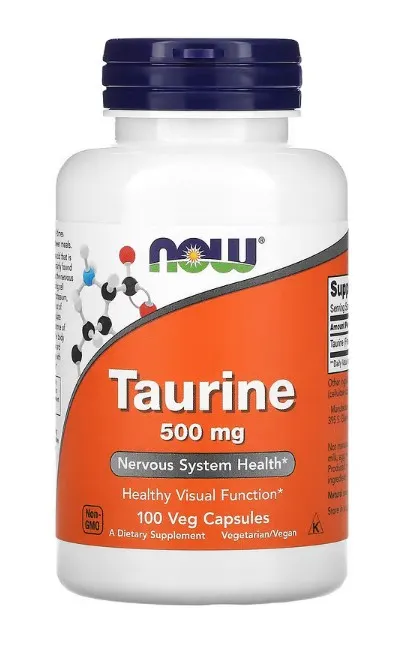 NOW Foods - Tauryna, 500mg, 100 kapsułek