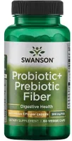 Swanson - Probiotic Fiber + Probiotic, 60 Vegetarian Softgels