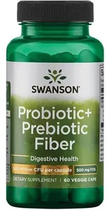 Swanson - Błonnik Probiotyczny + Probiotyk, 60 vkaps