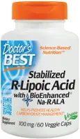 Doctor's Best - R-Lipoic Acid + BioEnhanced Na-RALA, 100mg, 60 capsules