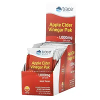 Trace Minerals - Apple Cider Vinegar Pak, Orange, Proszek, 30 saszetek