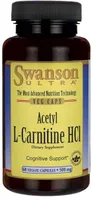 Swanson - Acetyl L-Carnitine HCl, 500mg, 60 vkaps