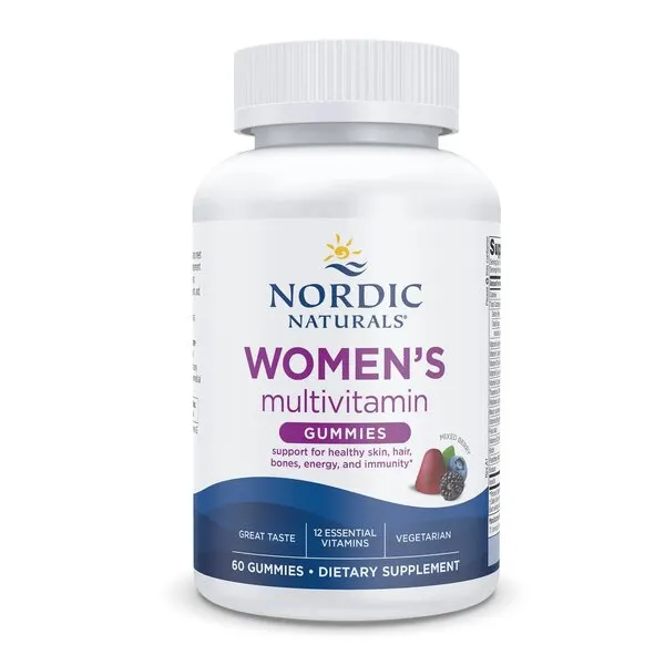 Nordic Naturals - Women's Multivitamin Gummies, Mixed Berry, 60 żelek