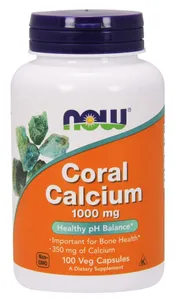NOW Foods - Coral Calcium, Wapń, 1000mg, 100 vkaps