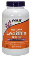 NOW Foods - Lecytyna, 1200 mg, 200 kapsułek miękkich
