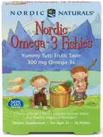 Nordic Naturals - Nordic Omega-3 Fishies, 300mg, Tutti Frutti Flavor, 36 Gummies