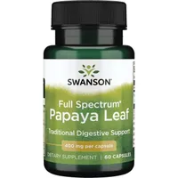 Swanson - Full Spectrum Papaya Leaf, Papaya Leaf, 400mg, 60 Capsules