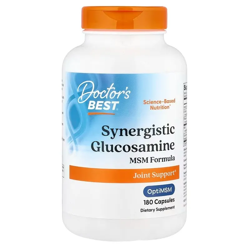 Doctor's Best - Glukozamina + MSM z Formułą OptiMSM, 180 kapsułek