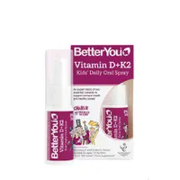 BetterYou - Vitamin D+K2 Kid's Daily Oral Spray, Bubblegum & Blueberry, 15 ml