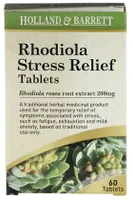 Holland & Barrett - Rhodiola Stress Relief, 200mg, 60 tabletek