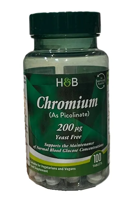 Holland & Barrett - Pikolinian Chromu 200µg, 100 tabletek