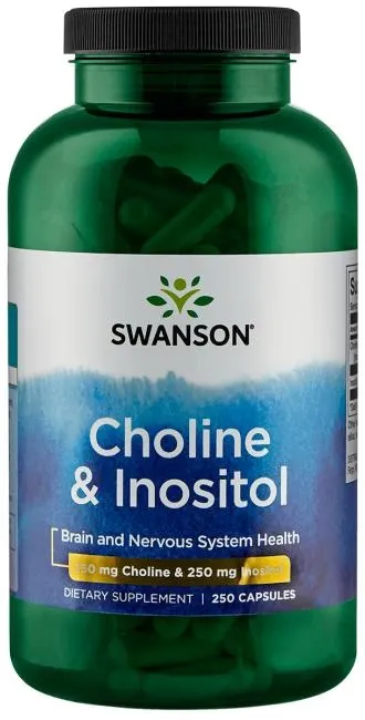 Swanson - Cholina & Inozytol, 250 kapsułek