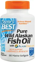 Doctor's Best - Pure Alaskan Fish Oil + Omega, 180 Softgeles