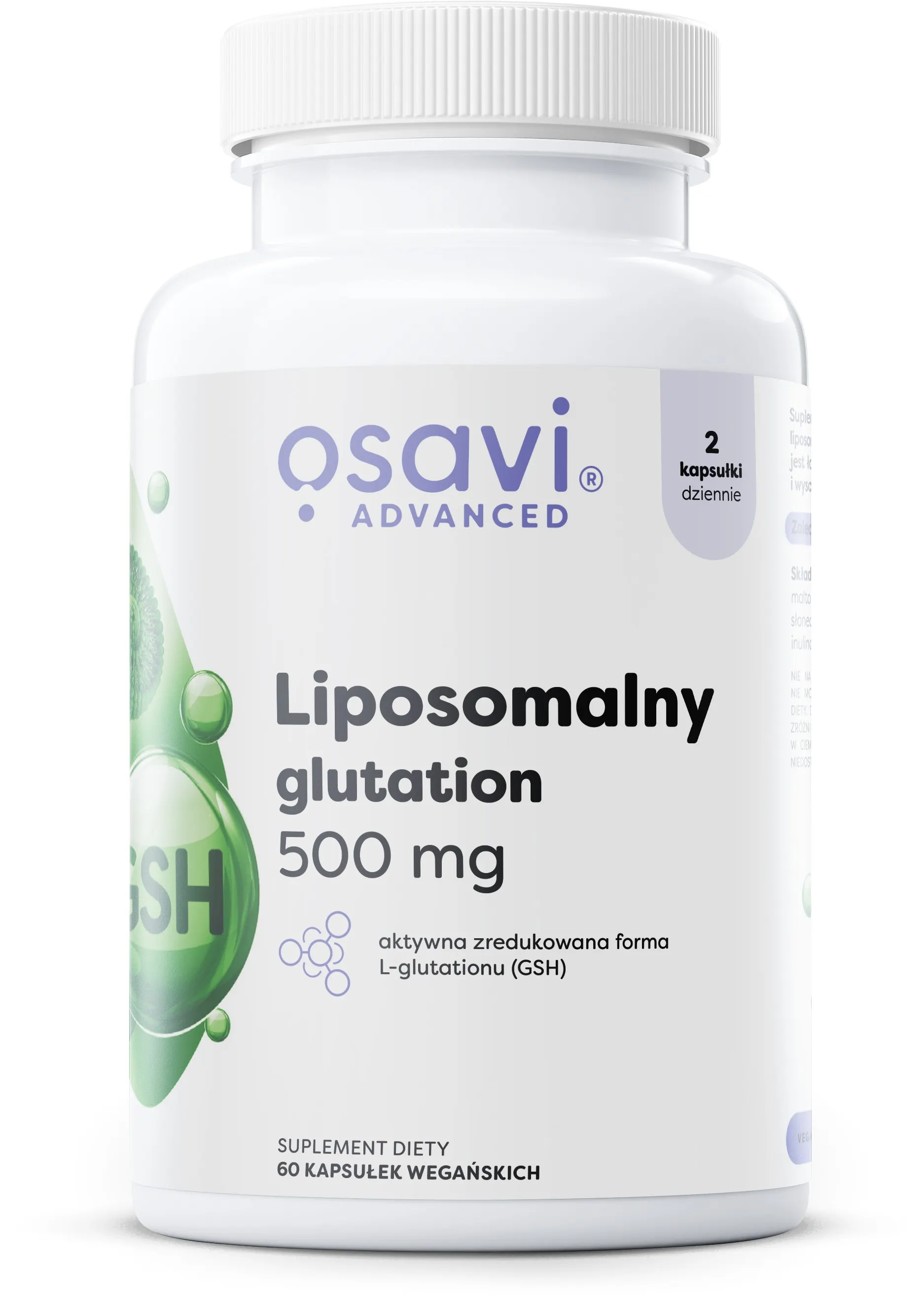 Osavi - Liposomalny Glutation, 500 mg, 60 vkaps