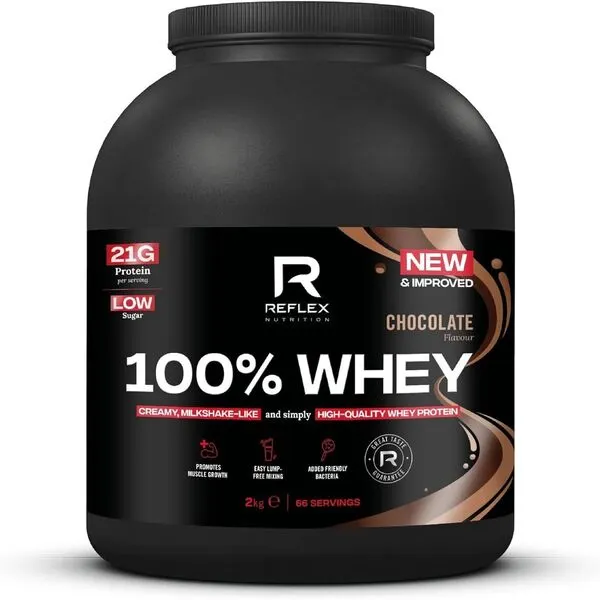 Reflex Nutrition - Odżywka Białkowa, 100% Whey, Czekolada, Proszek, 2000g