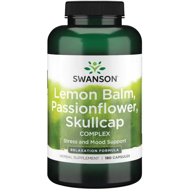 Swanson - Lemon Balm, Complex,180 kapsułek 