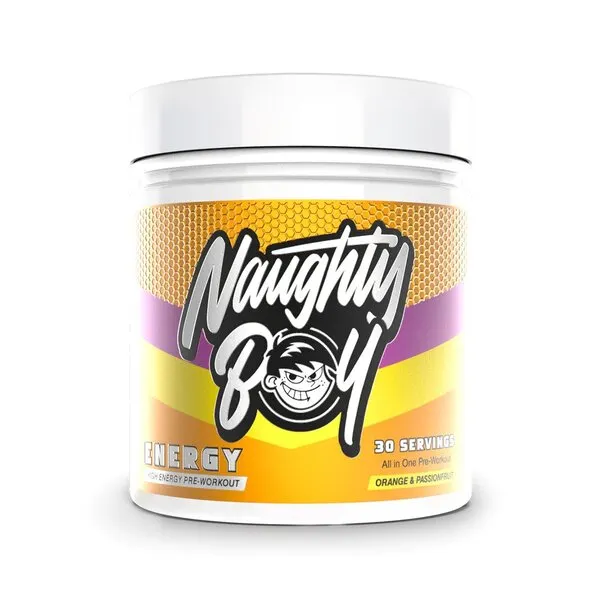 Naughty Boy - Energy, Orange & Passion Fruit, Proszek, 390g