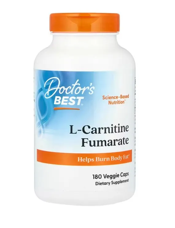 Doctor's Best - Fumaran L-Karnityny, 855mg, 180 kapsułek 