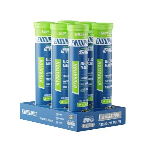 Applied Nutrition - Endurance, Elektrolity Nawadniające, Lemon & Lime, 6 x 20 tabletek musujących