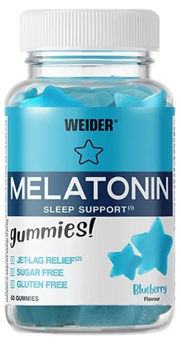 Weider - Melatonina, Blueberry, 60 żelków