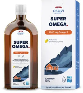 Osavi - Super Omega, 2900mg Omega 3, Cytryna, Płyn, 500 ml
