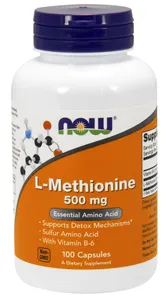NOW Foods - L-Metionina, 500 mg, 100 kapsułek