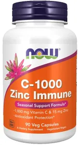 NOW Foods - Vitamin C + Zinc, C-1000 Zinc Immune, 90 vkaps