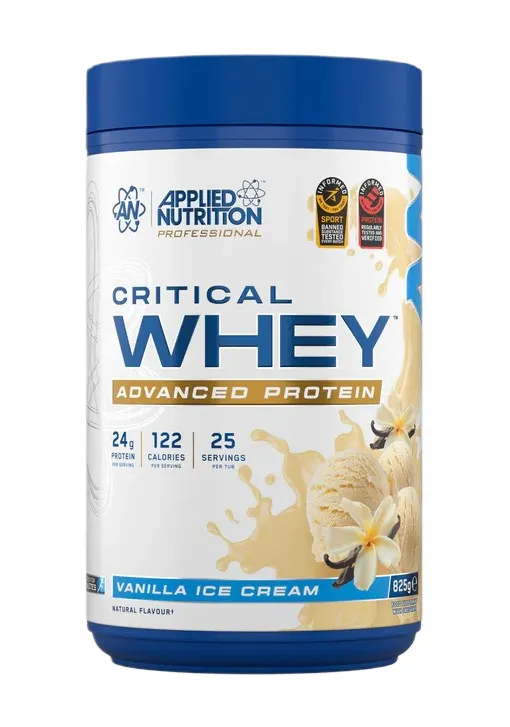 Applied Nutrition - Odżywka Białkowa, Critical Whey, Vanilla Ice Cream, Proszek, 825g