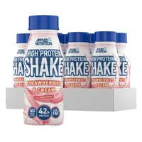 Applied Nutrition - High Protein Shake, Strawberries & Cream, Płyn, 8 x 500 ml