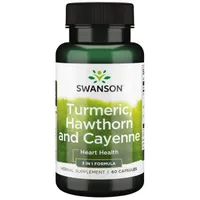 Swanson - Turmeric, Hawthorn & Cayenne (Turmeric, Hawthorn, Cayenne Pepper), 60 capsules