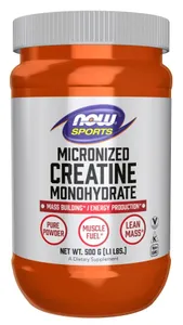 NOW Foods - Monohydrat Kreatyny, Mikronizowany, Proszek, 500g