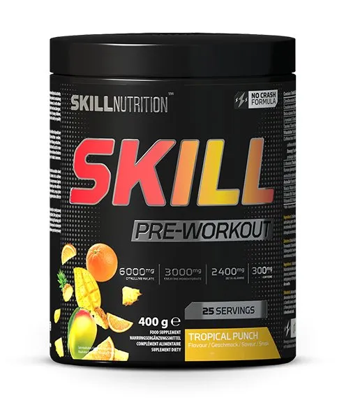 Skill Nutrition - Przedtreningówka, Pre-Workout, Tropikalny Poncz, Proszek, 400g