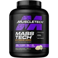 MuscleTech - Mass-Tech Extreme 2000, Gainer, Vanilla Milkshake, Proszek, 2720g
