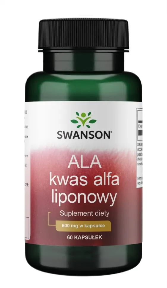 Swanson - Kwas Alfa Liponowy, 600mg, 60 kapsułek