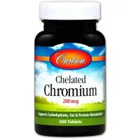 Carlson Labs - Chrom Chelatowany, 200mcg, 300 tabletek