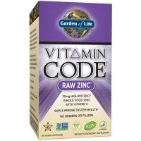 ﻿Garden of Life - Vitamin Code RAW, Cynk, 60 vkaps