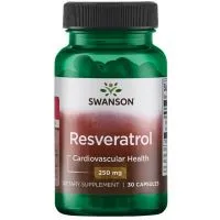 ﻿Swanson - Resveratrol, 250mg, 30 kapsułek