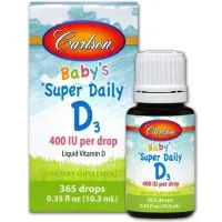 Carlson Labs - Baby's Super Daily D3, 400 IU, Płyn, 10 ml