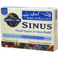 ﻿Garden of Life - Immune Balance Sinus, 30 vkaps